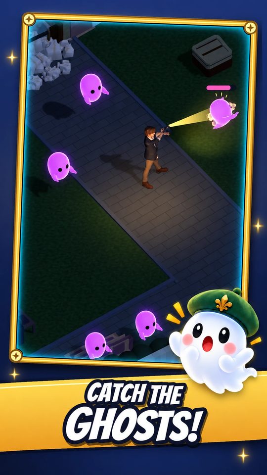Catching ghosts with a flashlight in the night garden